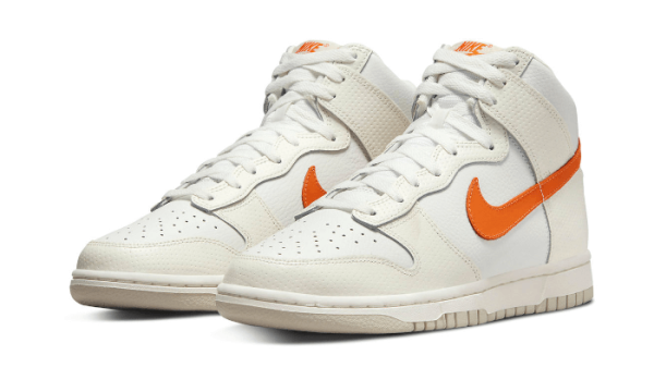 Nike Sko Dunk High Hvid Orange